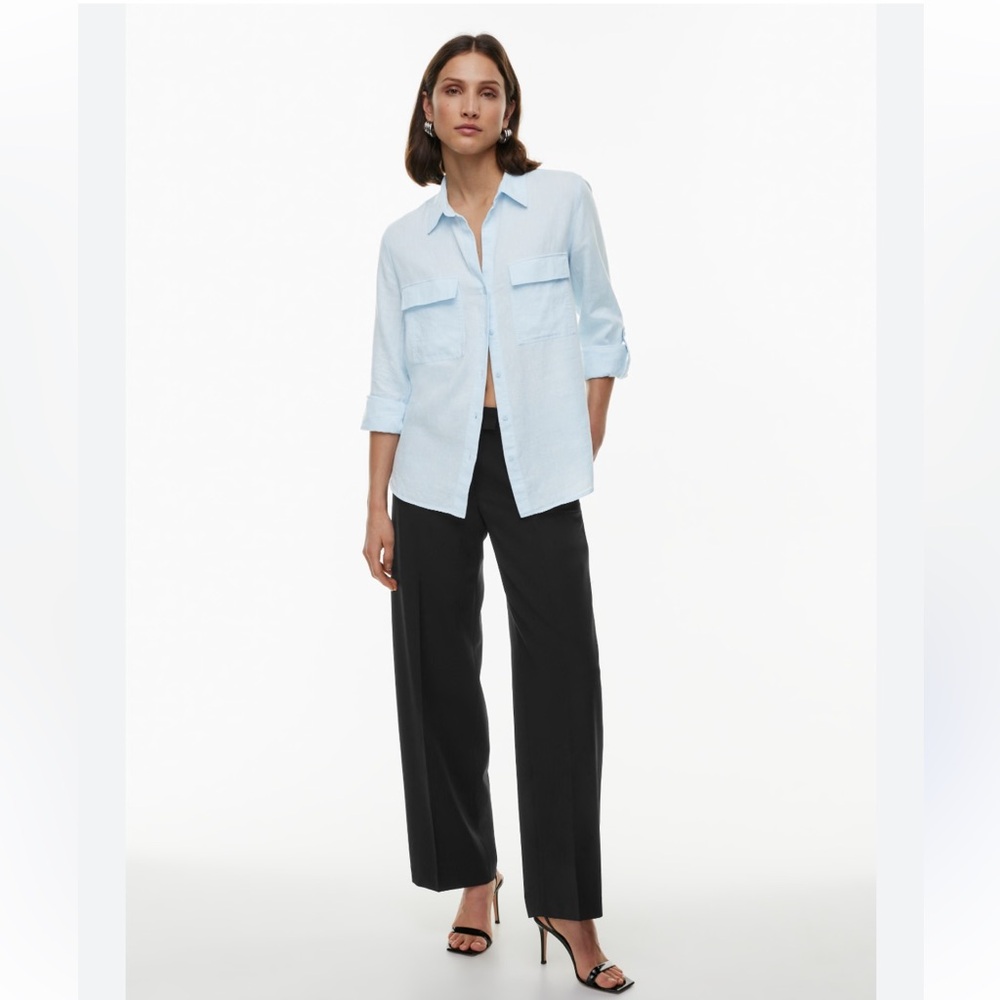 Aritzia Babaton Utility blue Shirt size XL
